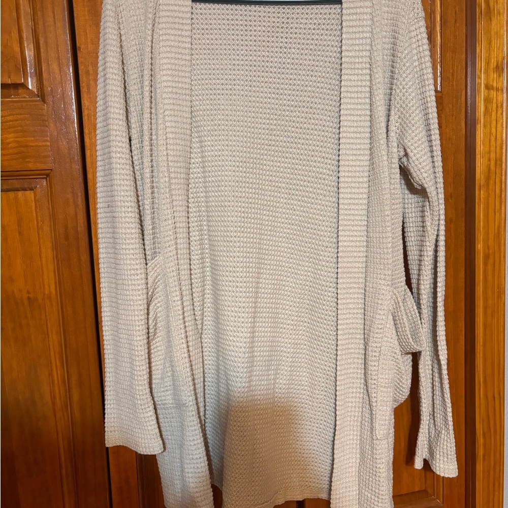 Elegant Cream Knit Cardigan